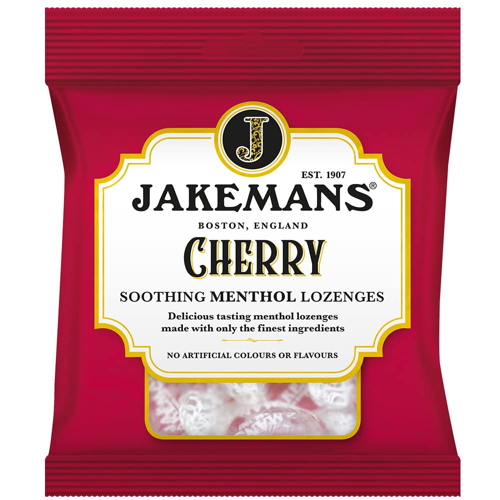 Jakemans Menthol Lozenges Cherry - 100g