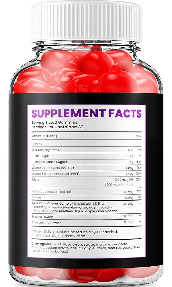 Indelo Burst Body ACV Gummies with Vitamin B12 - 60 Gummies - image 2