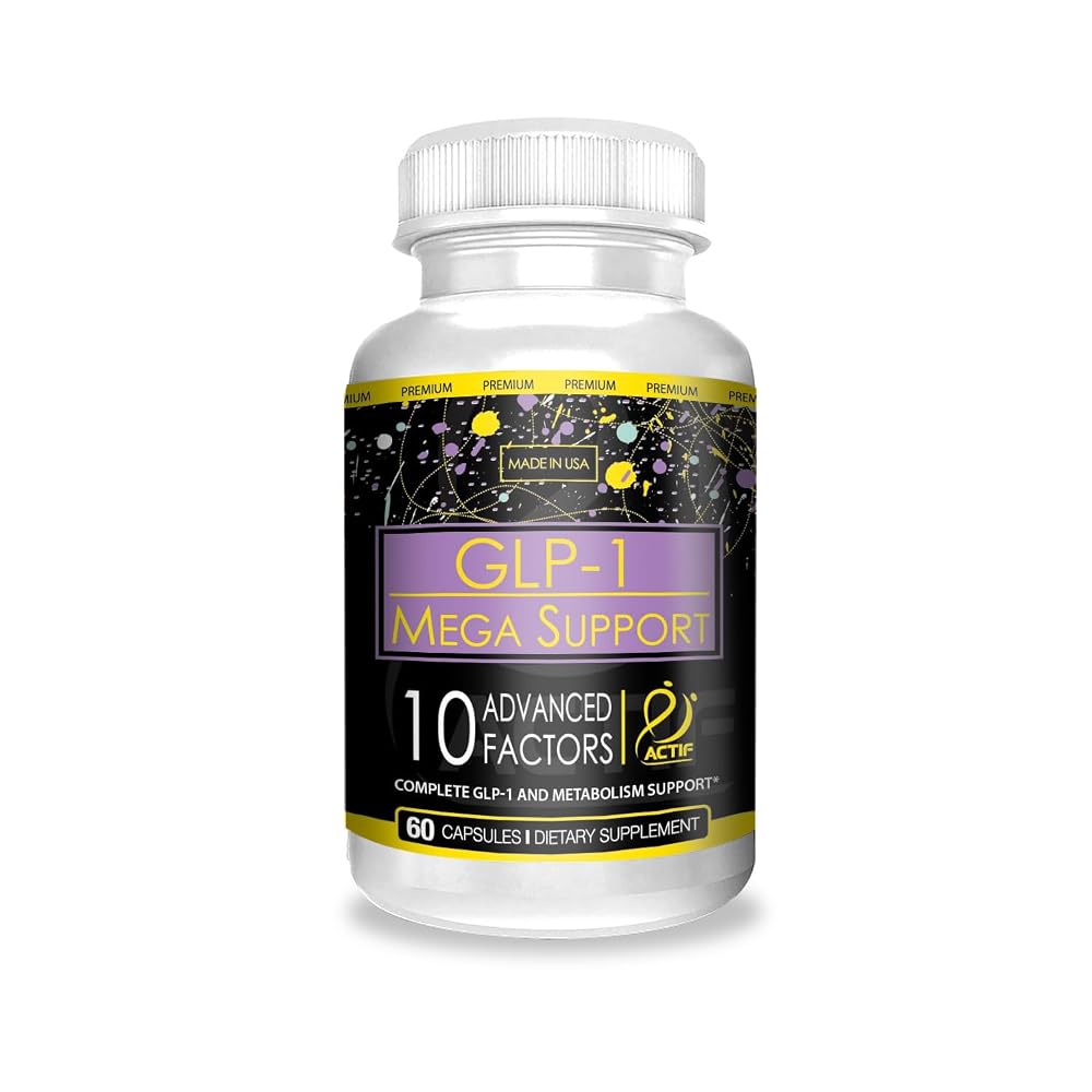 ACTIF GLP-1 Mega Support with 10 Advanced Factors - 60 Capsules