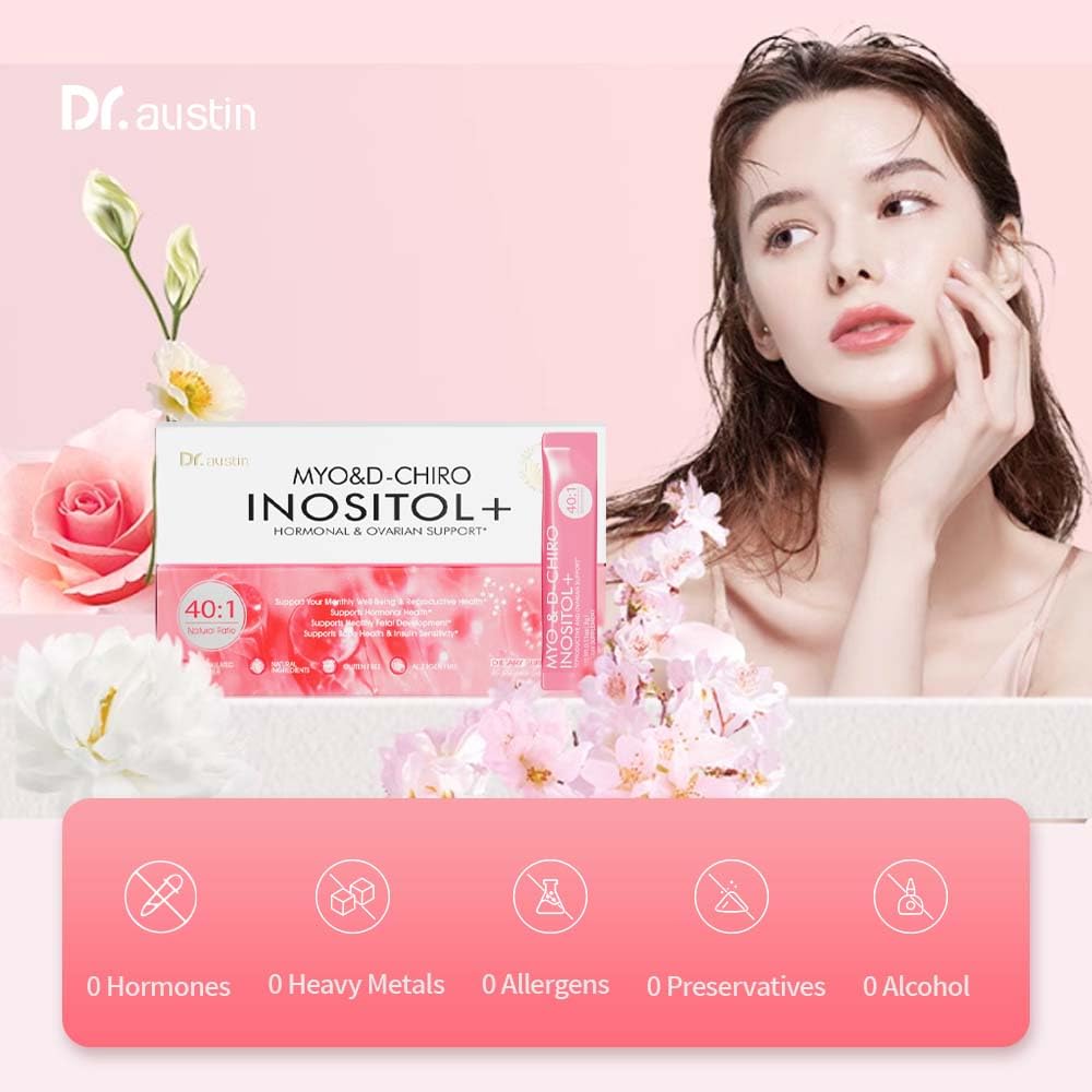 DR.AUSTIN Myo & D-Chiro Inositol Powder for Hormone Balance - 30 Sticks - image 7