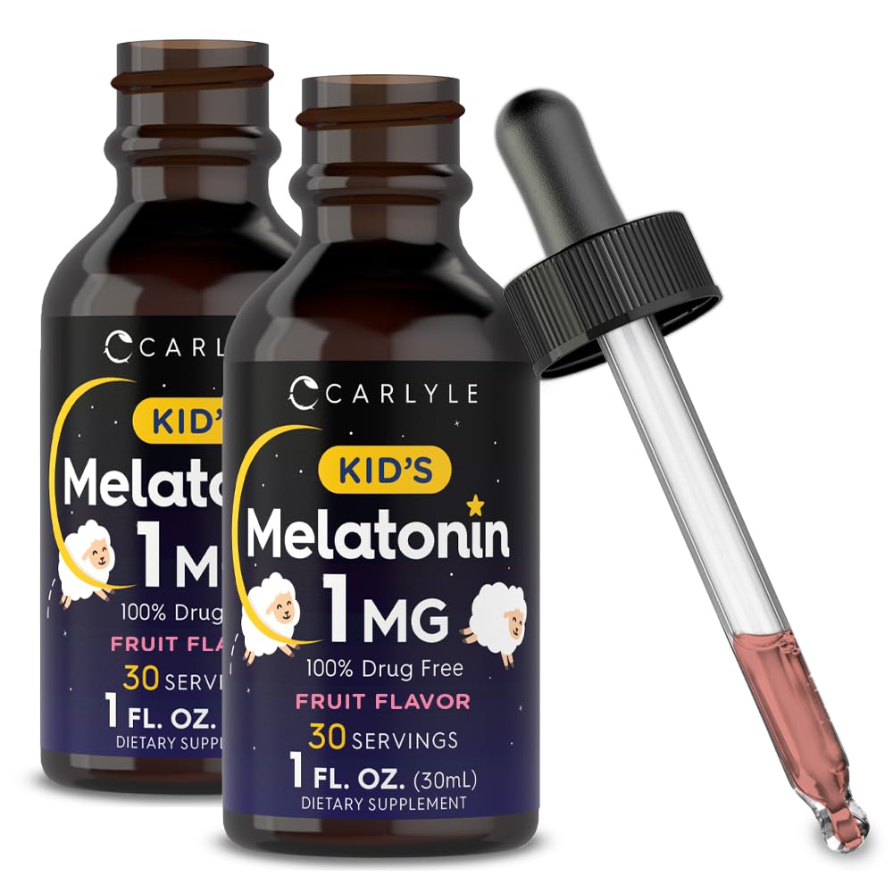 Carlyle Kids Melatonin Liquid 1 mg - 2 fl oz (Pack of 2)