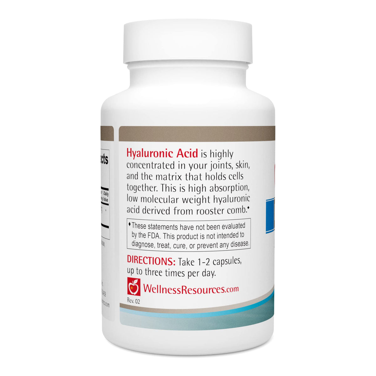 Wellness Resources Hyaluronic Acid Rooster Comb - 60 Capsules - image 3