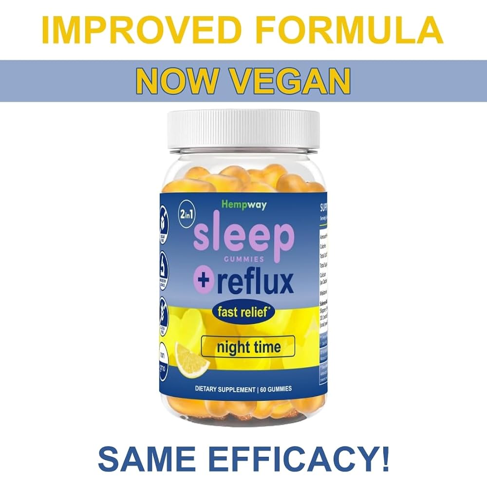 HEMPWAY Reflux Raft Antacid Gummies Sleep Support - 60 Gummies - image 5