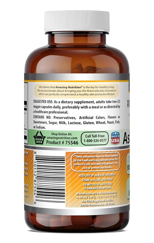 Amazing Nutrition Ashwagandha Extract 150 Mg - 240 Vegetarian Capsules - image 5