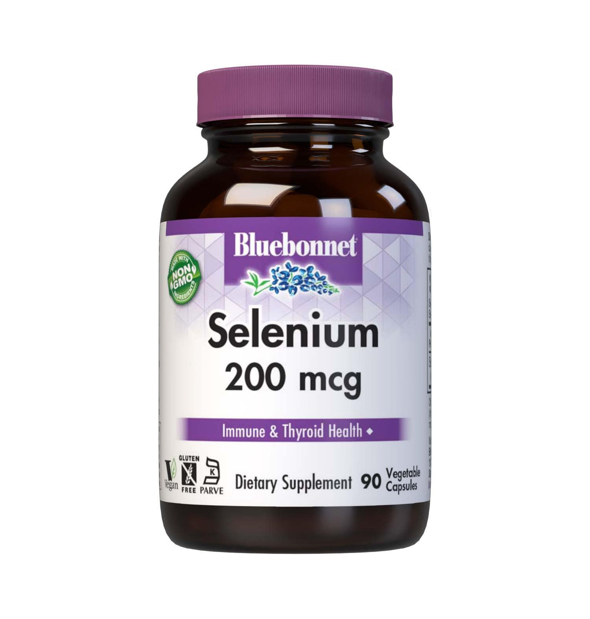 BlueBonnet Selenium 200mcg Antioxidant Support - 90 Vegetarian Capsules