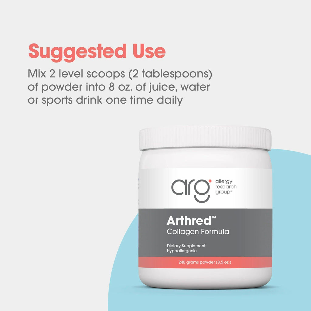 Allergy Research Group Arthred Hydrolyzed Collagen Powder - 240 g - image 4