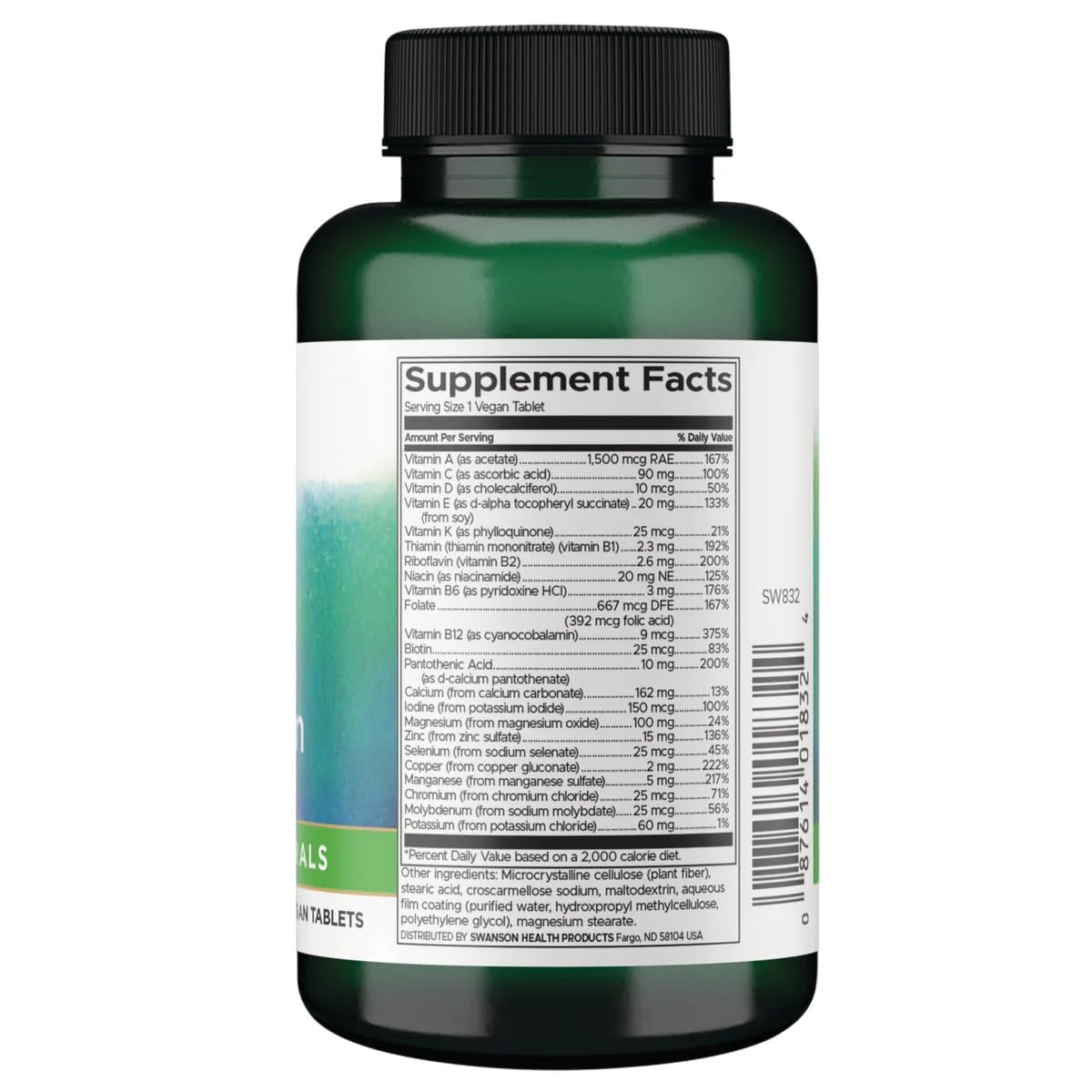 Swanson Century Formula Multivitamin Without Iron - 260 Tablets - image 2