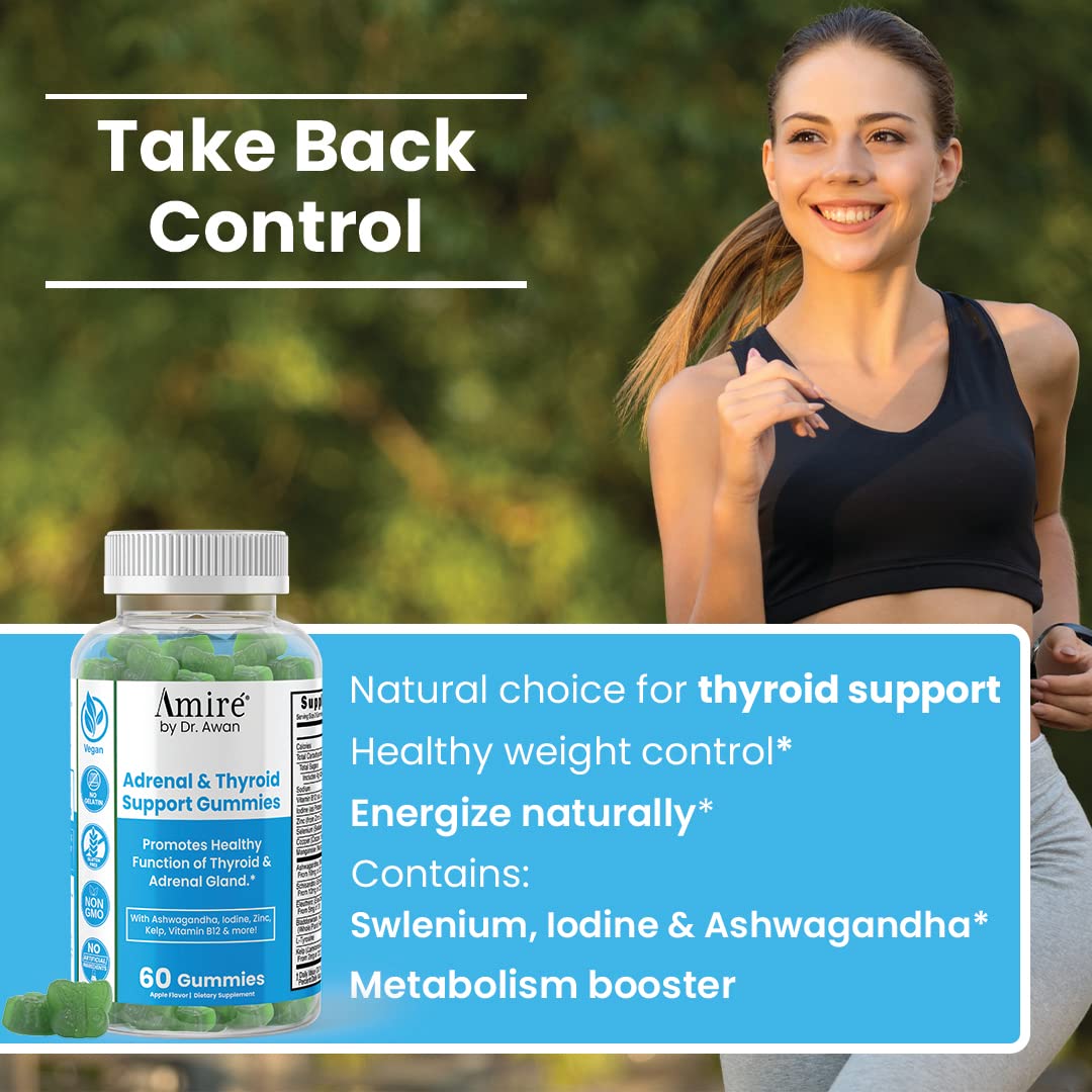 Amire Thyroid and Adrenal Support Gummies by Dr Awan - 1
