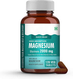 Magnesium Glycinate 2000mg Supplement for Muscle Relaxation - 120 Tablets
