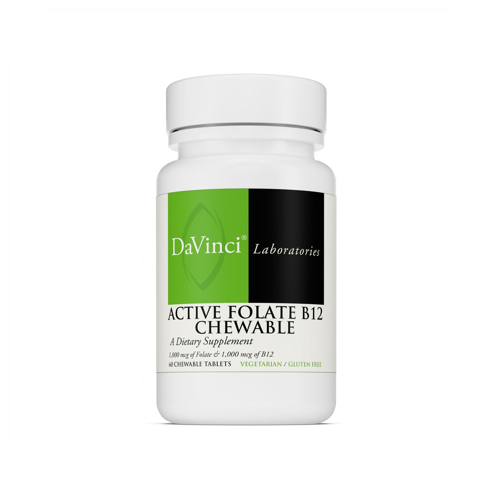 DAVINCI Labs Active Folate B12 Chewable - 60 Tablets