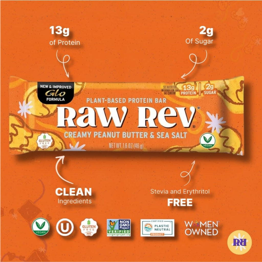 Raw Rev, Low Sugar, Gluten-Free, Vegan, Plastic-Neutral