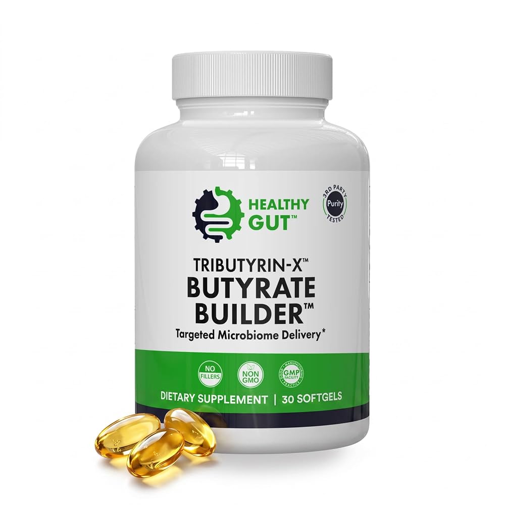 Healthy Gut Tributyrin-X Butyrate Supplement - 30 Softgels