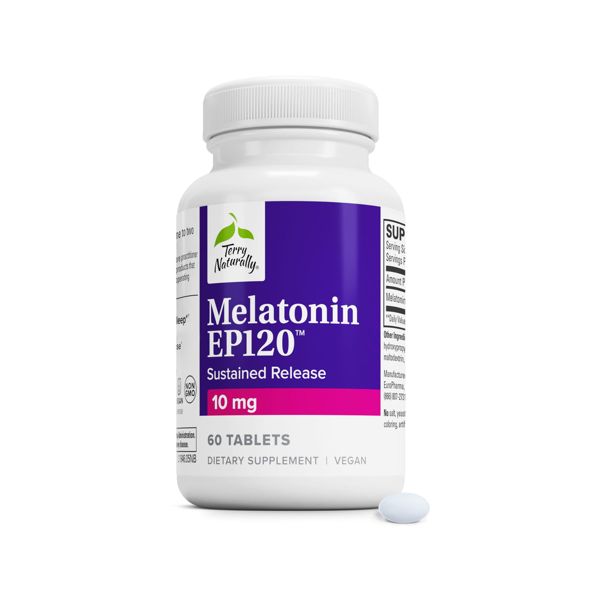 Terry Naturally Melatonin EP120 10mg Sleep Support - 60 Tablets