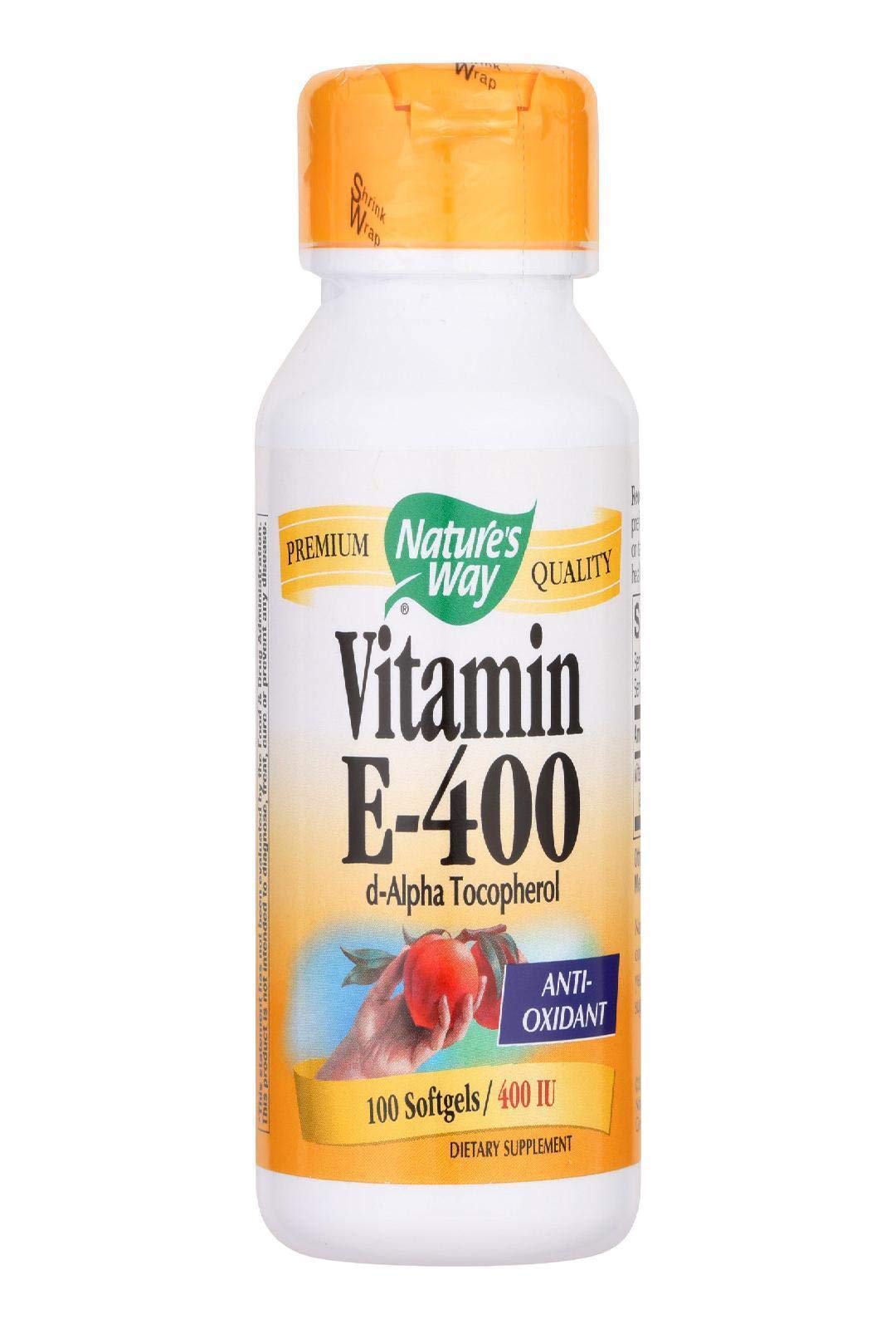 Nature's Way E-400 with d-Alpha Tocopherols - 100 Softgels - image 2