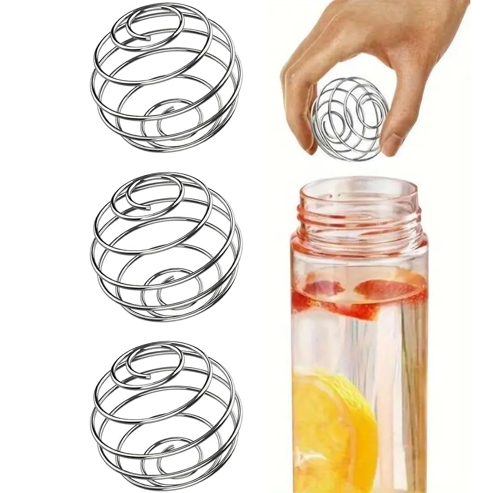QEDBOJE Stainless Steel Mixing Ball Protein Shaker - 1 Pack