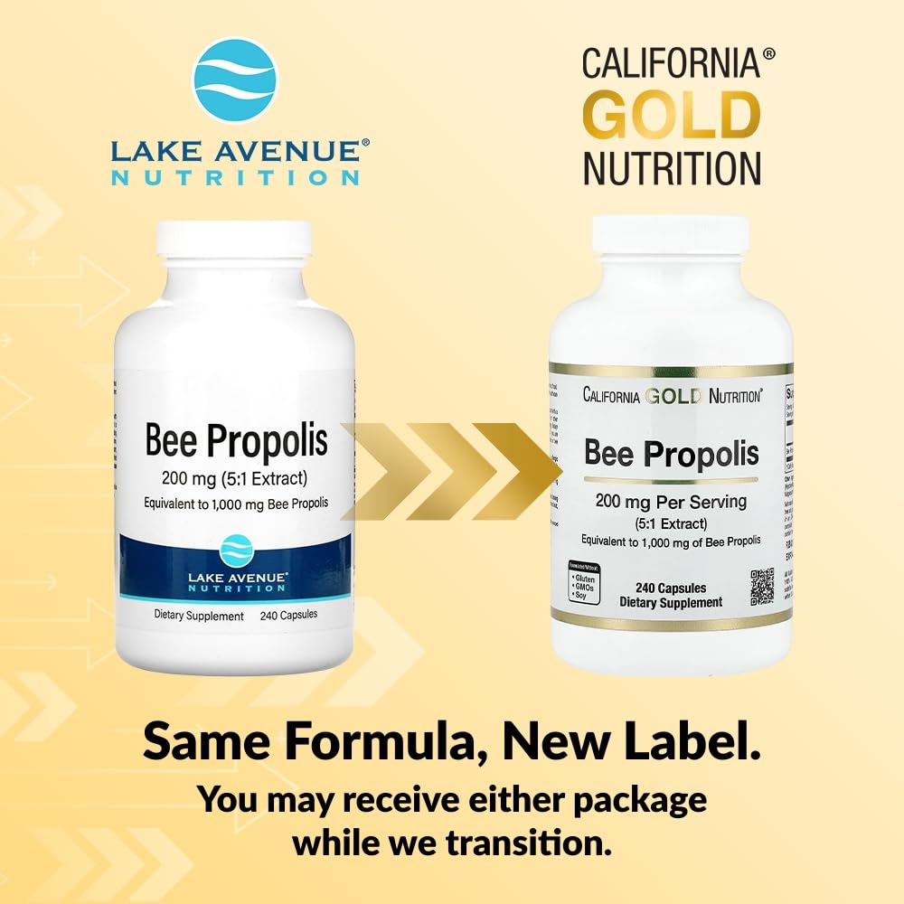 Lake Avenue Bee Propolis 1000 mg - 240 Vegetarian Capsules - image 3