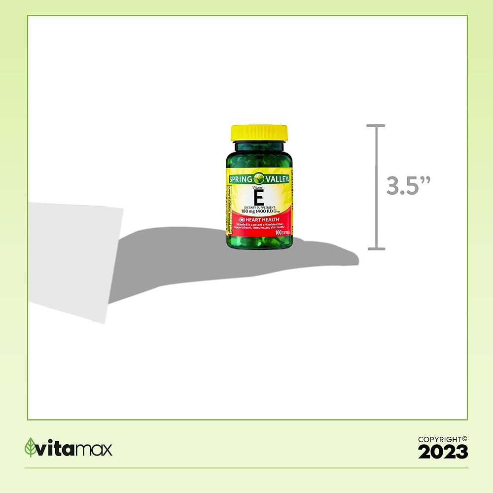 Generic Spring Valley Vitamin E Heart Health Dietary Supplement - 100 Softgels - image 7