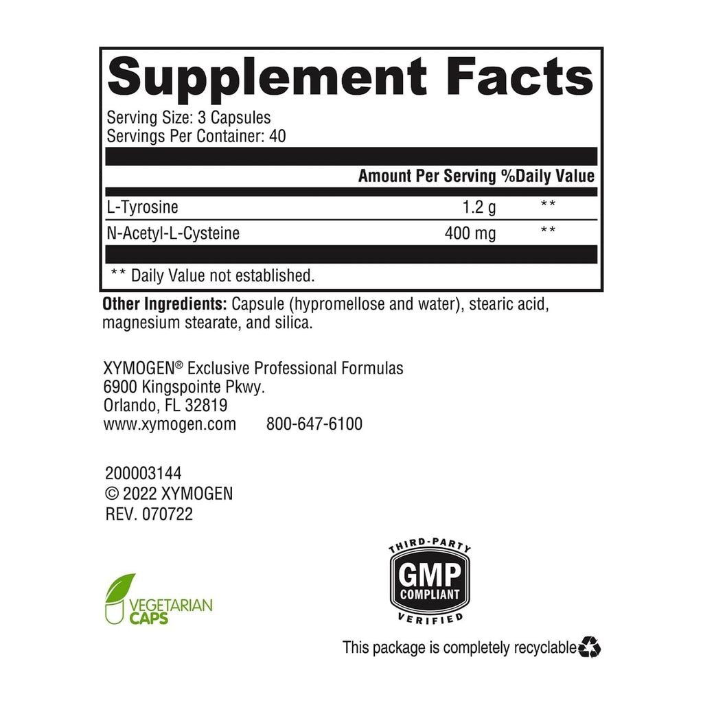 XYMOGEN AdrenaMax Mental Focus & Stress Support - 120 Capsules - image 2