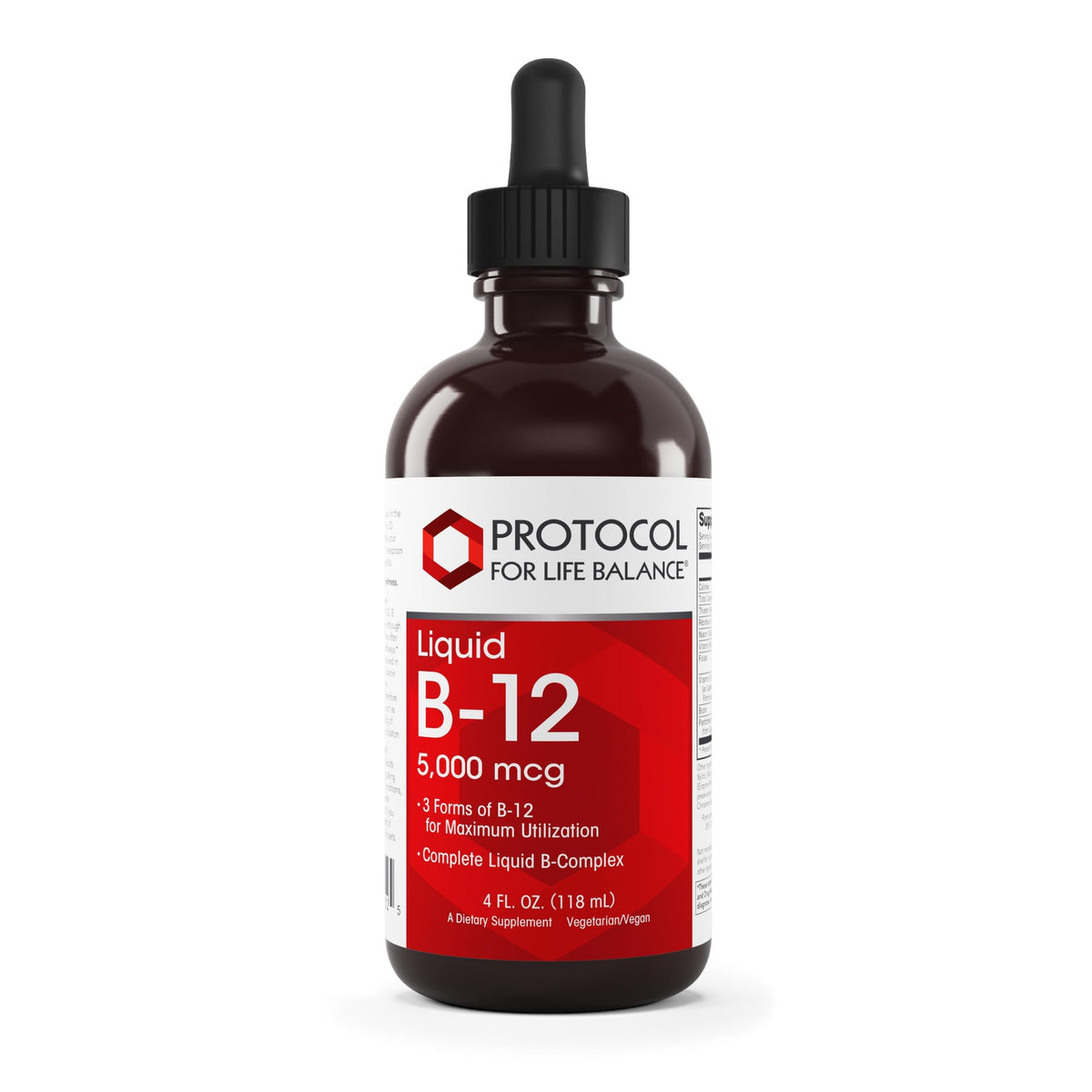 PROTOCOL FOR LIFE BALANCE Liquid B-12 5000 mcg Nervous System - 4 fl oz