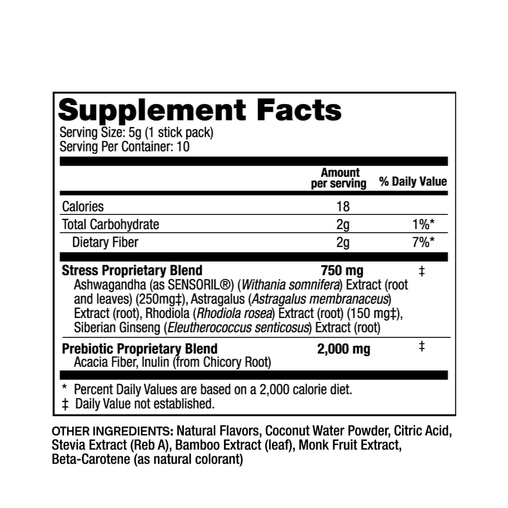 Rootine Stress Support Calm Drink Mix Powder - 10 Pack - image 6