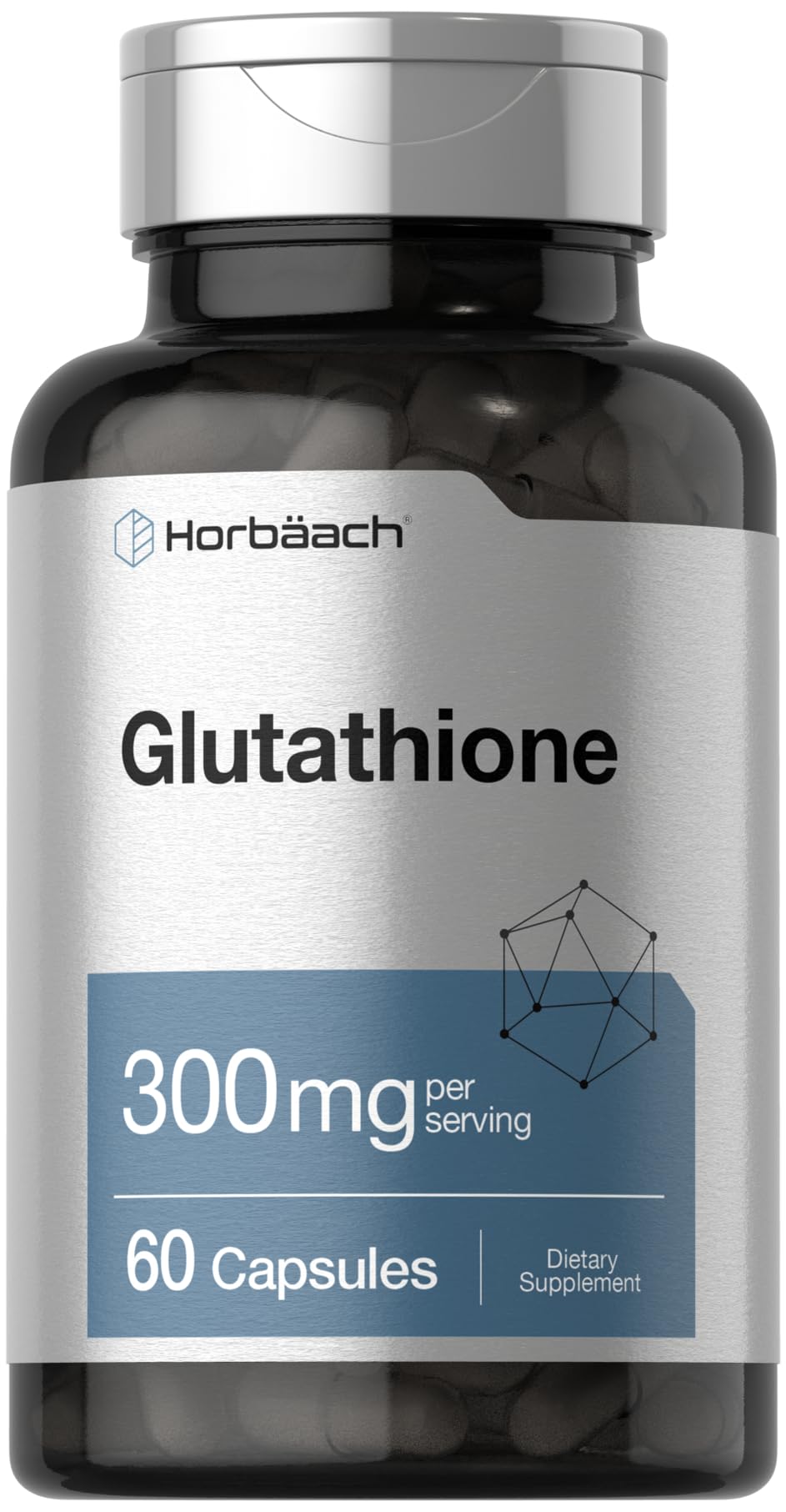 Horbäach Glutathione 300mg Antioxidant - 60 Capsules
