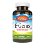 Carlson E-Gems Elite Vitamin E 1000 IU - 60 Softgels