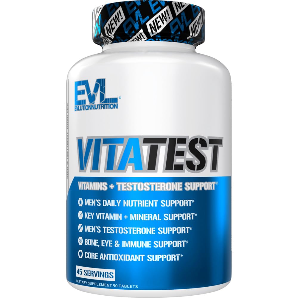 Evlution VitaTest Men's Daily Vitamin Testosterone Support - 90 Tablets