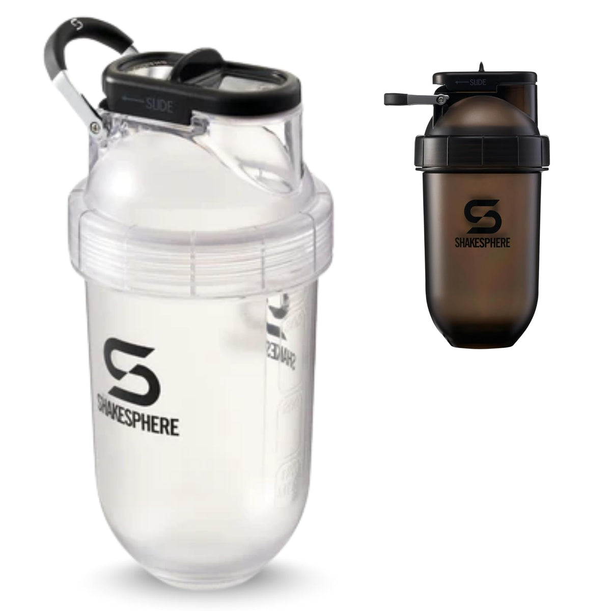 SHAKESPHERE 24oz Bladeless Protein Shaker Bottle - Clear Black - image 10