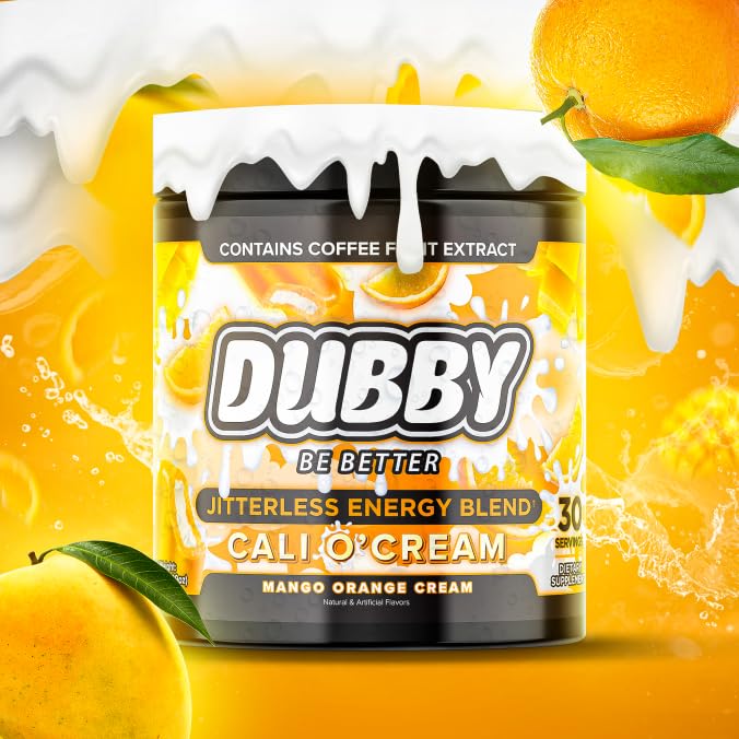 Dubby Sugar Free Energy Drink Powder Mango Orange Cream - 30 Servings - image 5