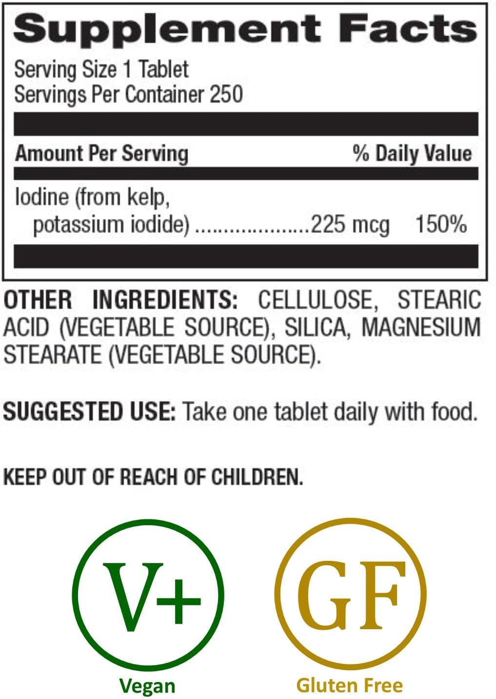 Natural Nutra Kelp Iodine Supplement Parent
