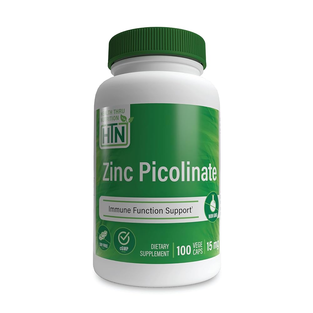 Health Thru Nutrition Zinc Picolinate 15mg - 100 Capsules