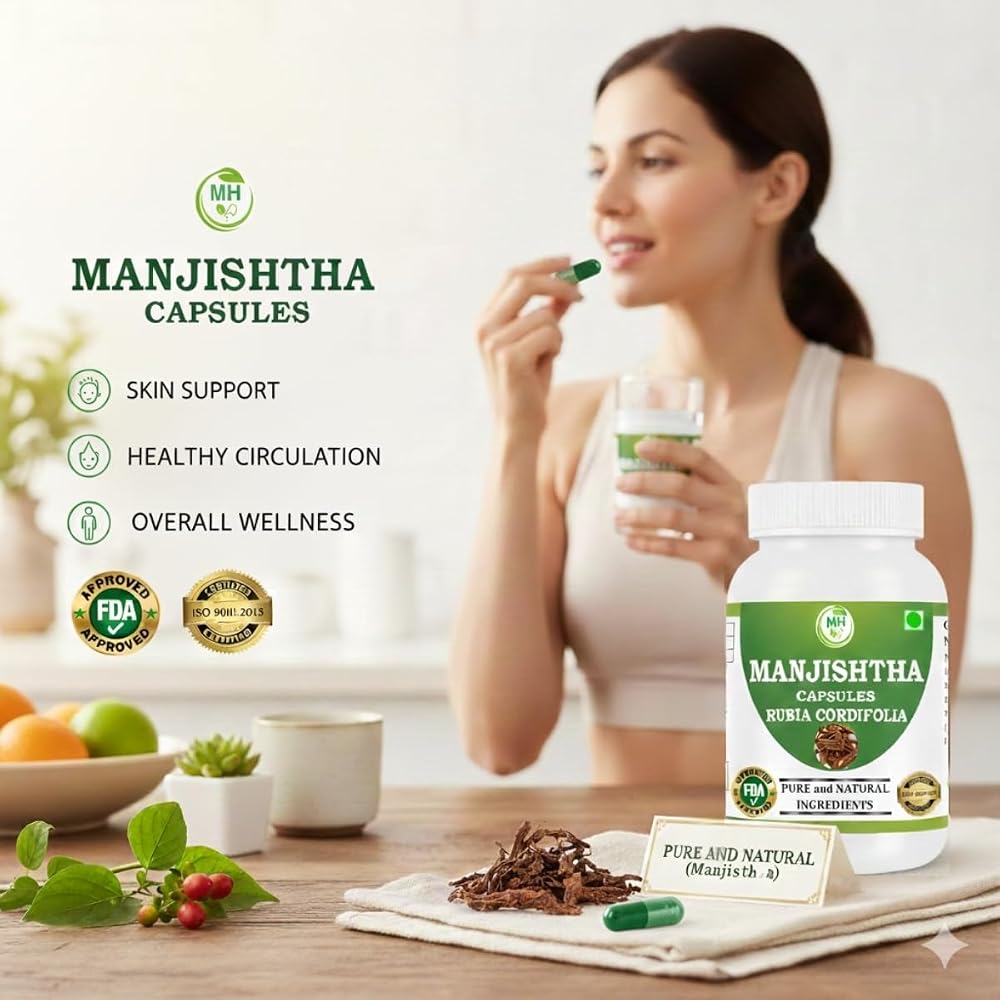 Morsan Healthcare Manjistha 500mg Herbal Supplement - 60 Capsules - image 5