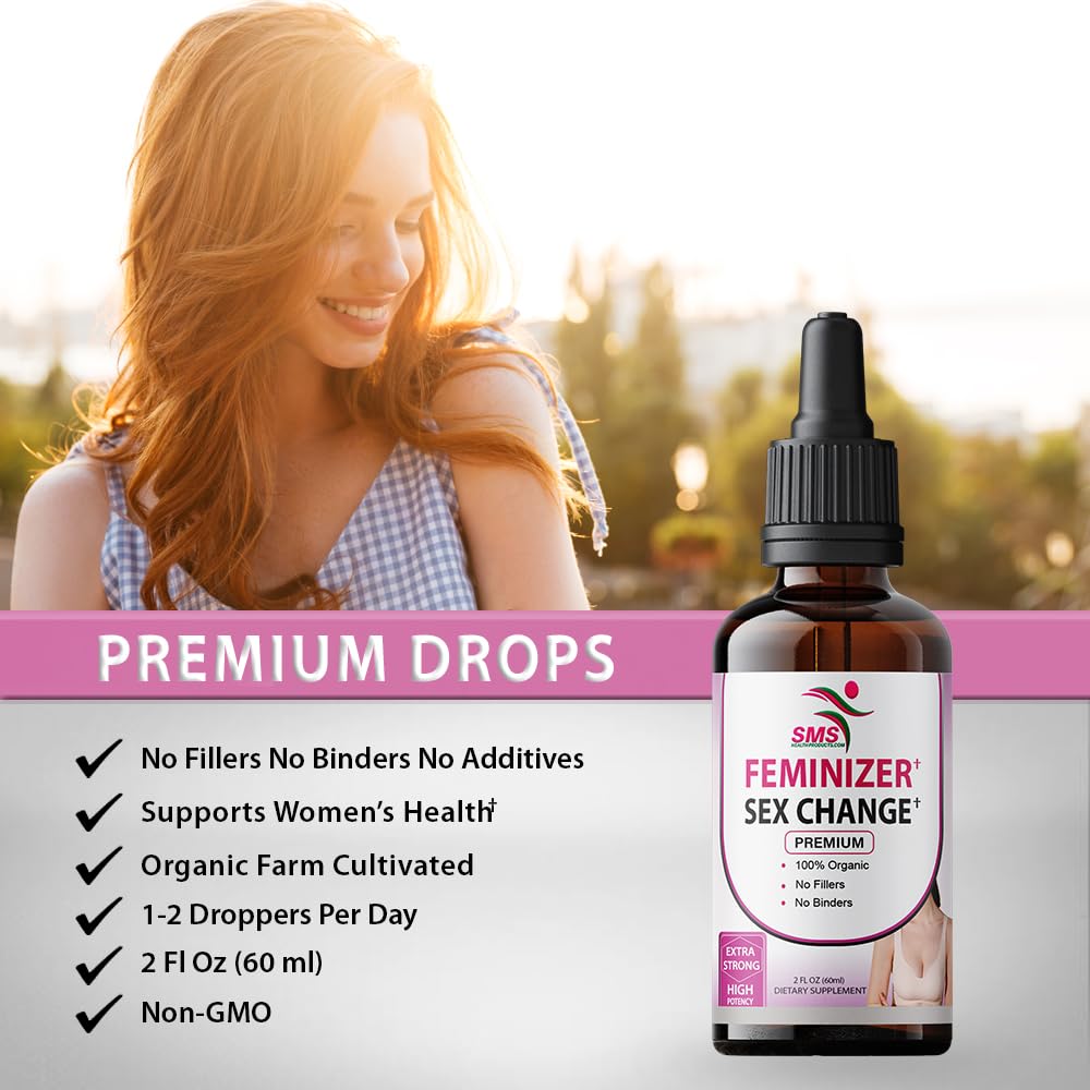 SMS Feminizer Pueraria Mirifica Drops Herbal Extract - 2 Fl Oz - image 5