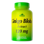 ALFA VITAMINS Ginkgo Biloba 120mg Brain Function Support - 120 Capsules