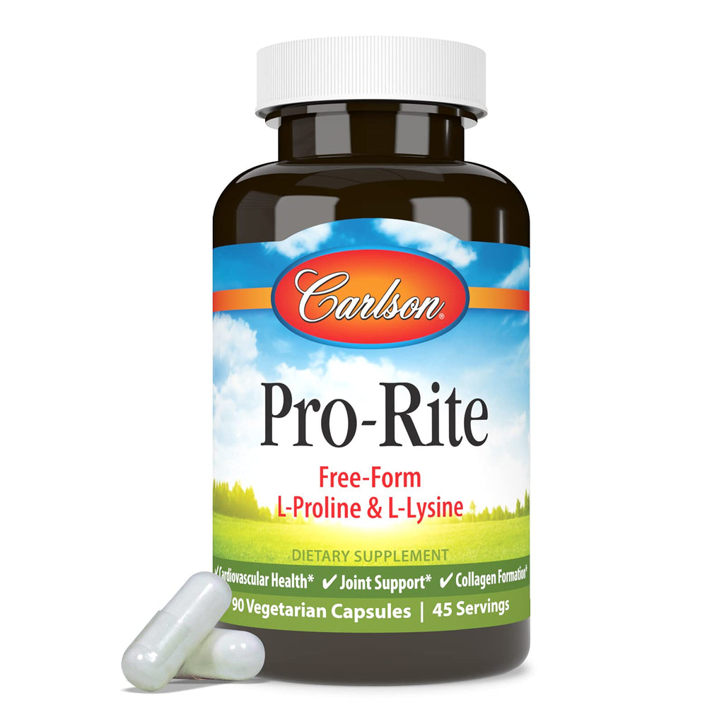 Carlson - Pro-Rite, Free-Form L-Proline & L-Lysine