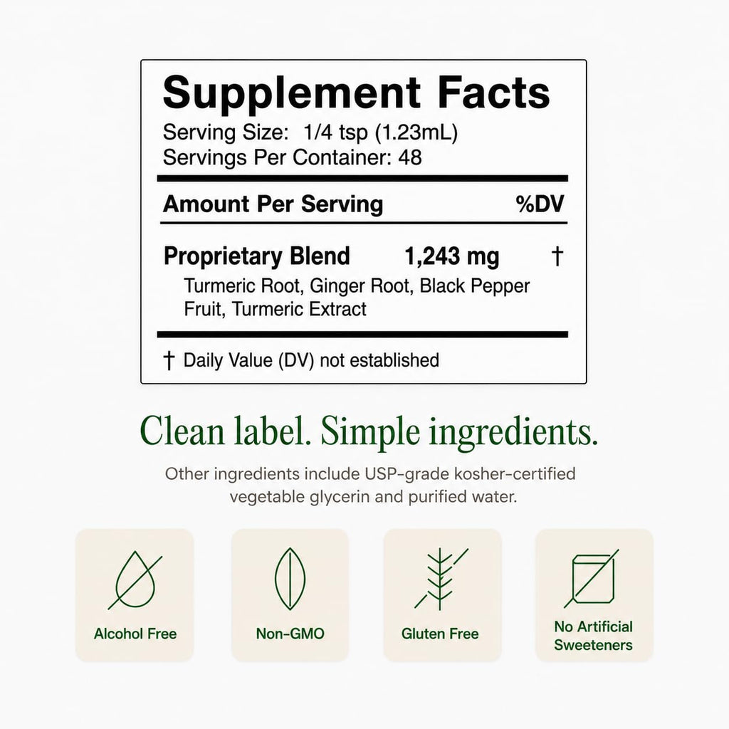 Go Nutrients Turmeric Ease Liquid Turmeric Drops - 2 Fl Oz - image 4