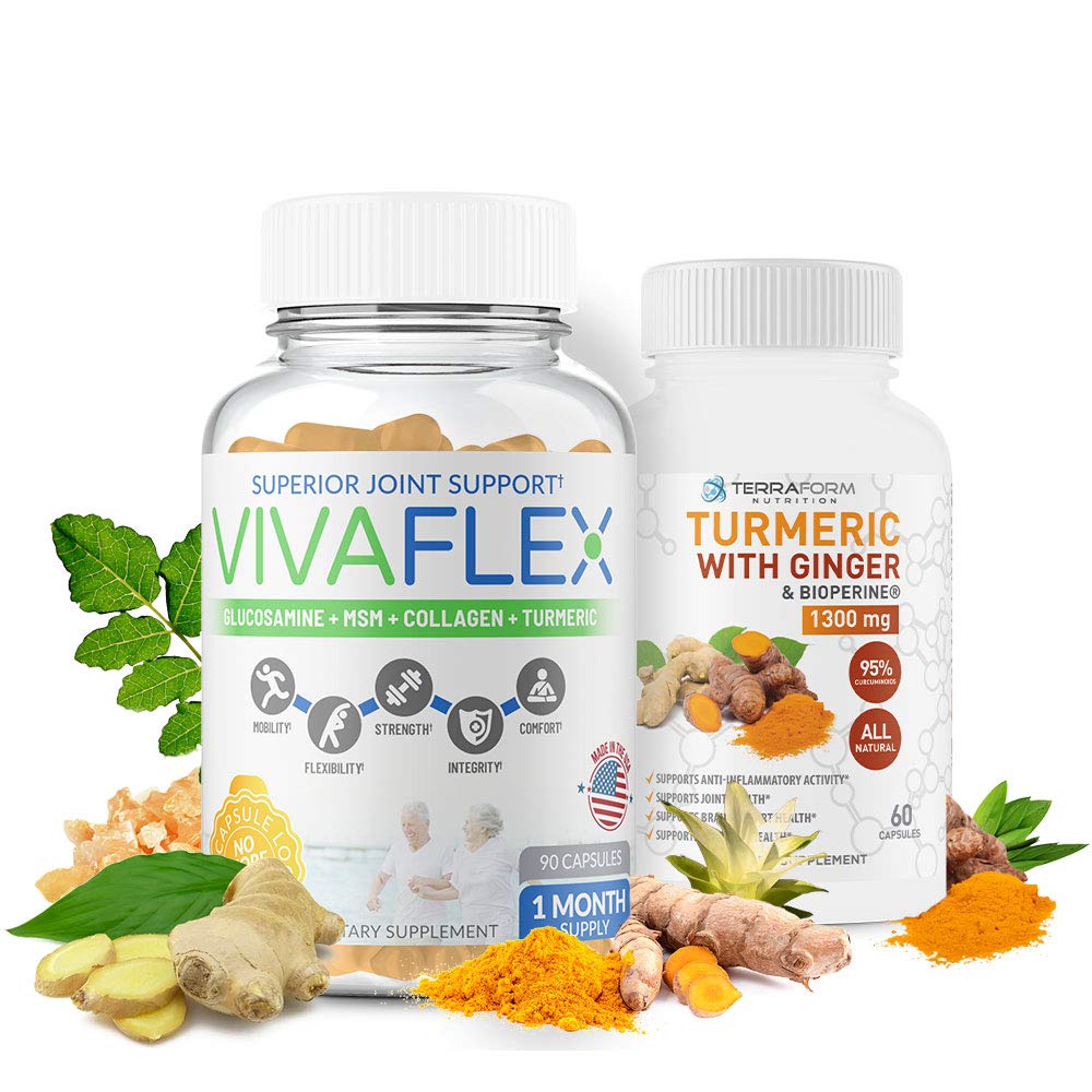 TerraForm Nutrition Vivaflex Plus Turmeric Curcumin Joint Relief - image 2