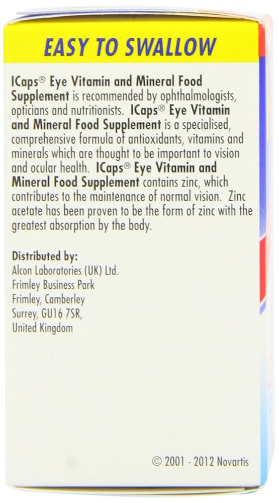 ICaps Lutein and Zeaxanthin Eye Health Support - 30 Tablets - image 3