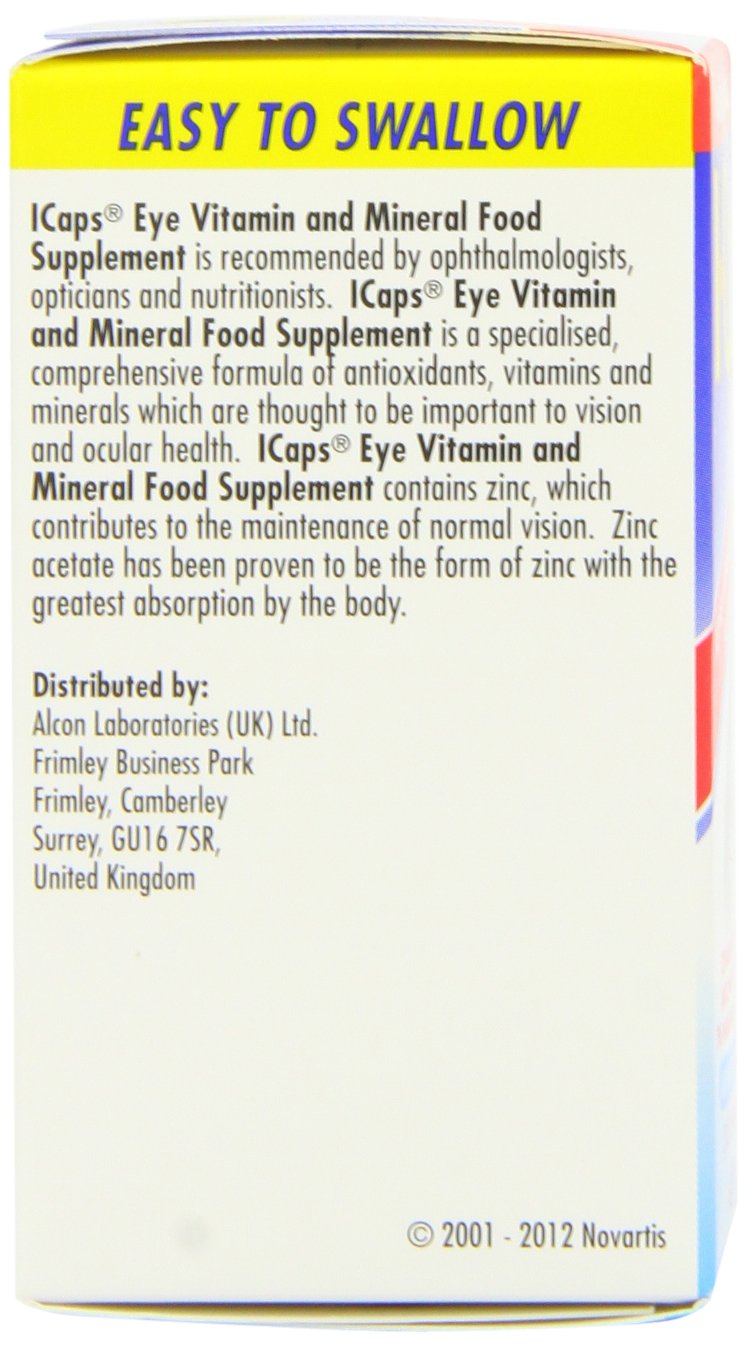 ICaps Lutein and Zeaxanthin Eye Health Support - 30 Tablets - image 3