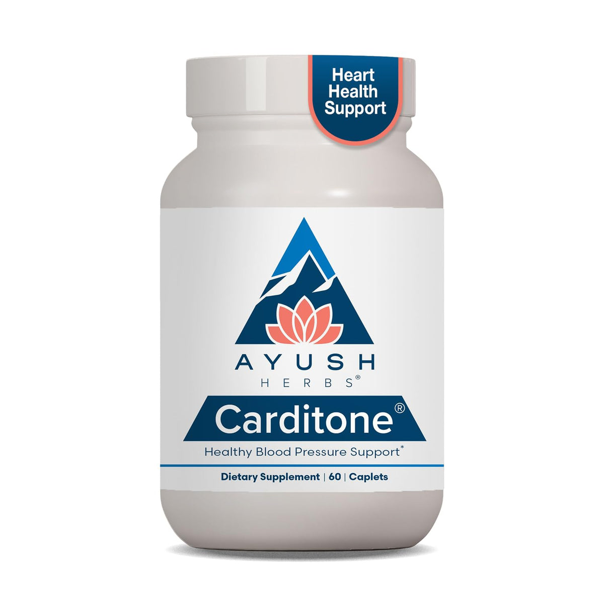 Ayush Herbs Carditone Herbal Heart Support - 60 Caplets