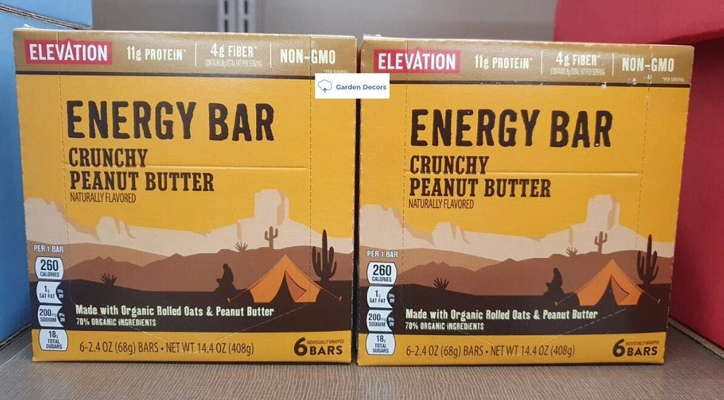 Elevation by Millville Energy Bar Crunchy Peanut Butter - 2 Bars