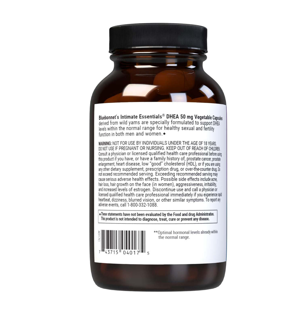 BlueBonnet Nutrition Intimate Essentials DHEA 50 mg - 60 Vegetable Capsules - image 3