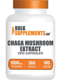 BulkSupplements Chaga Mushroom Extract Capsules - 360 Count