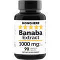 MONOHERB Banaba Extract 1000 mg - 90 Vegetarian Capsules