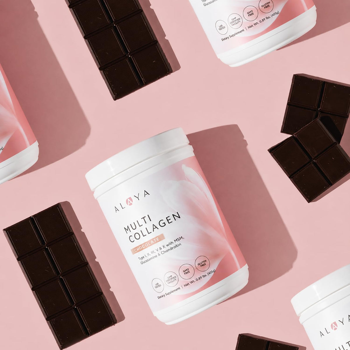 Alaya Naturals Multi Collagen Powder Chocolate - 35 Servings - image 3