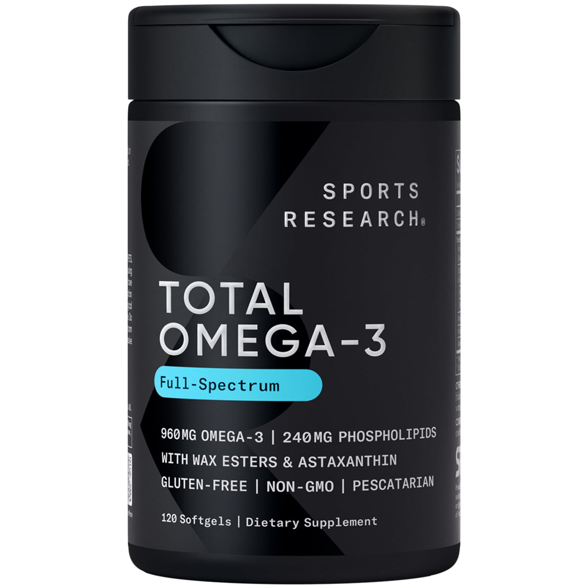 Sports Research Total Omega-3 Fish Oil 2200mg - 120 Softgels