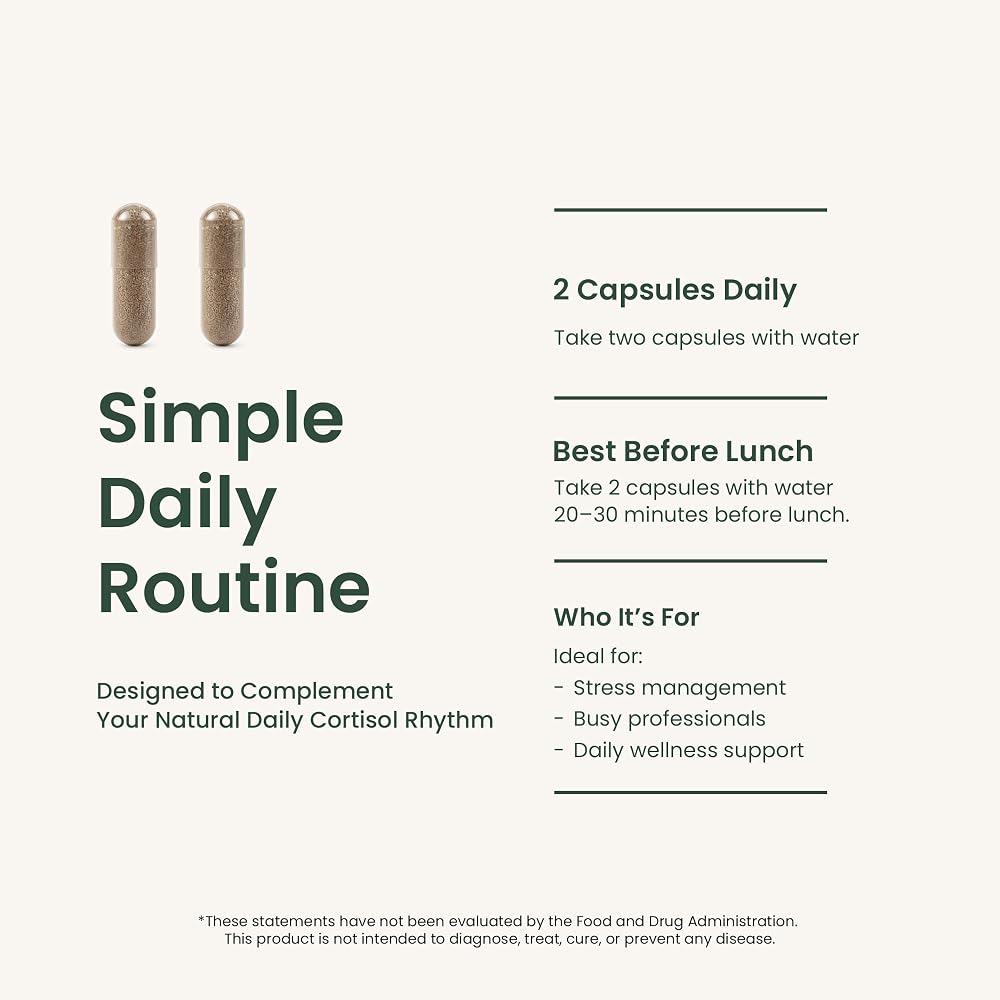 The Simple Fix Cortisol Balance Supplement Stress Support - 60 Capsules - image 6