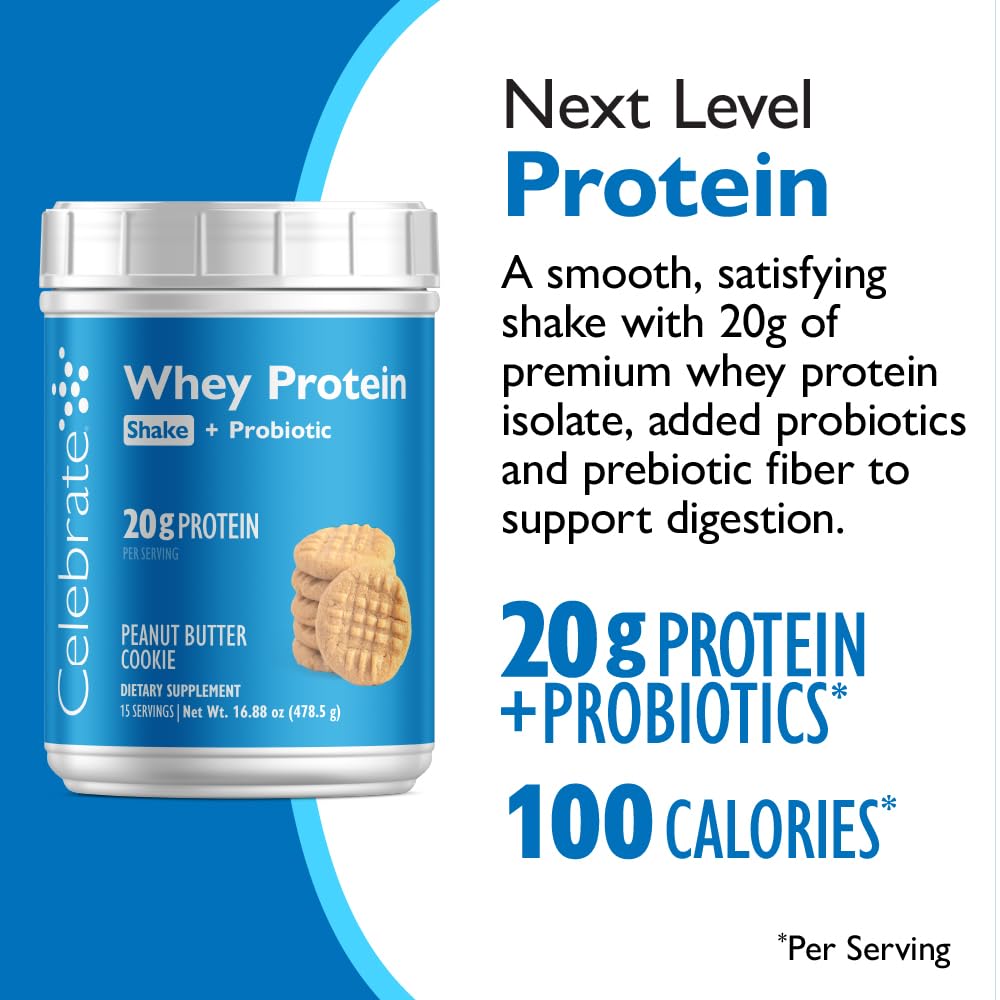 Celebrate Vitamins Rebuild Protein Powder with Probiotics