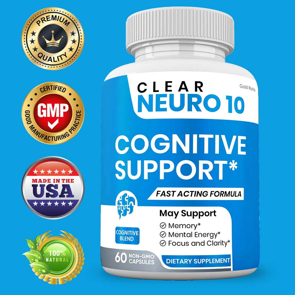 Gold Nutra Clear Neuro 10 Brain Support Capsules - 3 Pack - image 3