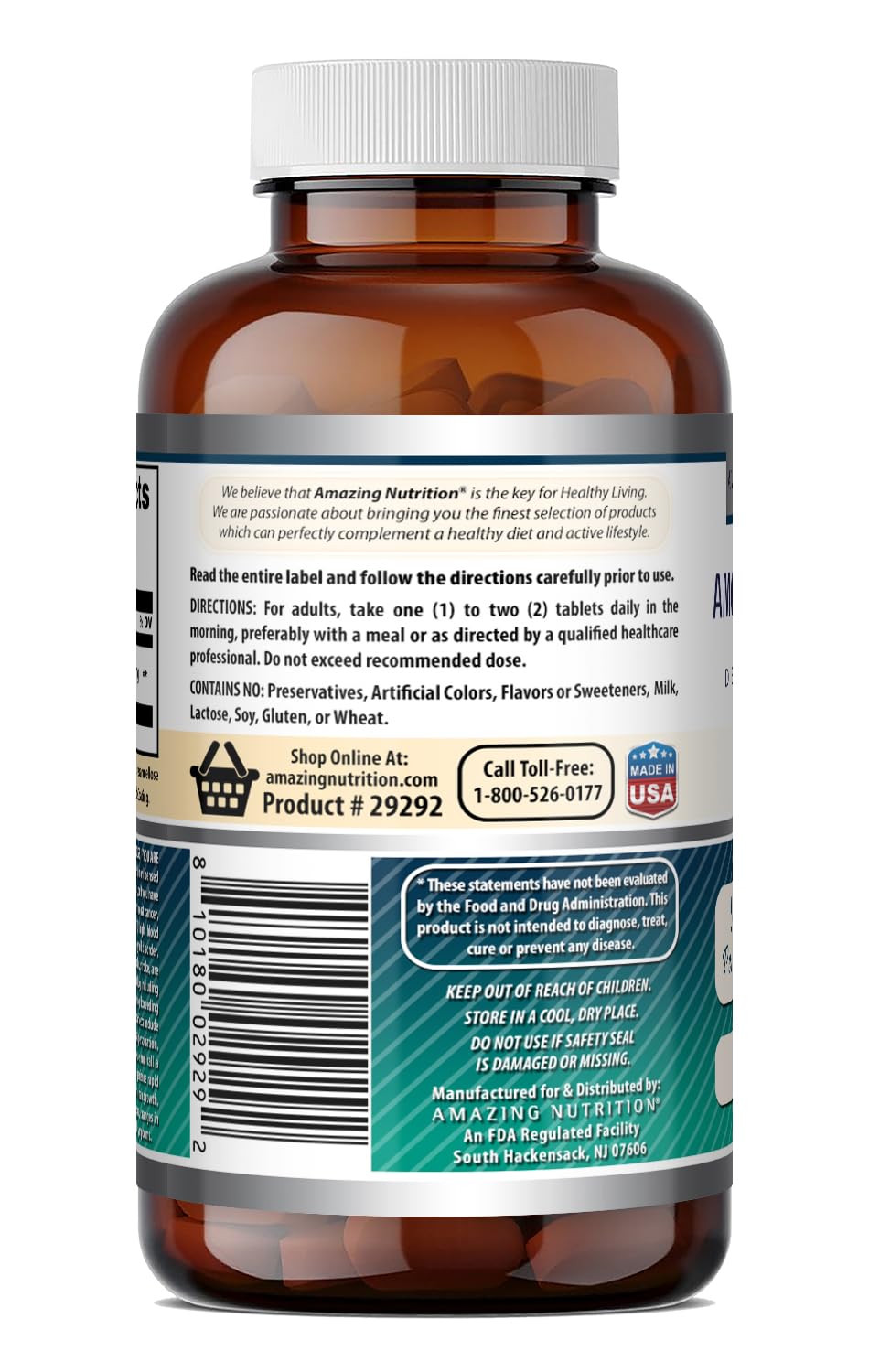 Amazing Nutrition DHEA 50 Mg Tablets Supplement - 120 Count - image 5